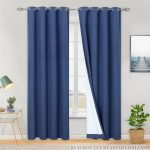 Blue Blackout Curtains, DKFON