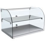The Curved Glass Display Counter is an elegant and eye-catching addition, DKFON
