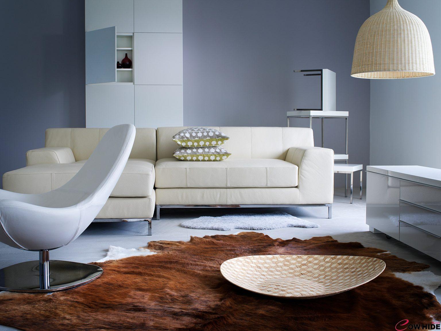 natural elegance with our Koldby Cowhide Rugs, DKFON